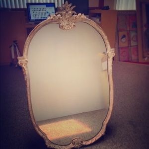 SOLD! Stunning French oval mirror (shabby chic)